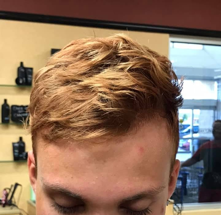 Men's haircut by Lisa